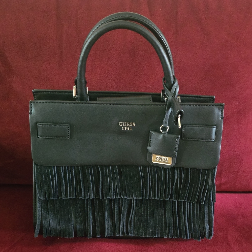 Guess 1981 Black Fringe Women's Bag